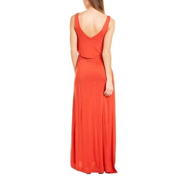 ALLSAINTS Red Helena Popover Maxi Dress - Picture 2 of 10